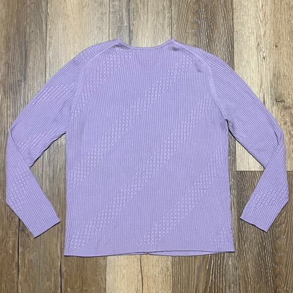 Mark Shale Silk Cashmere Cardigan Sweater Lilac Size Sm Long Sleeve Button Front - Picture 4 of 6